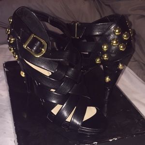 Colin Stuart size 8.5 caged and studded heels